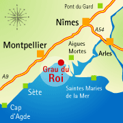 Karte Camargue